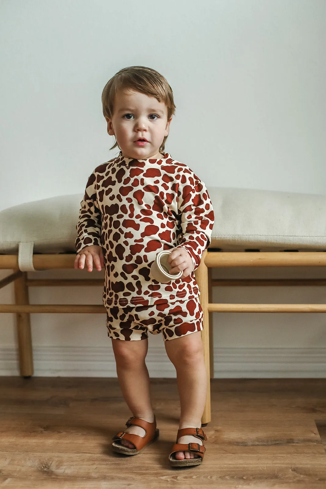 Animal Spots Bamboo Sweatshirt Set - Top & Bottom