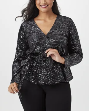 Ariana Sequined Top | Black