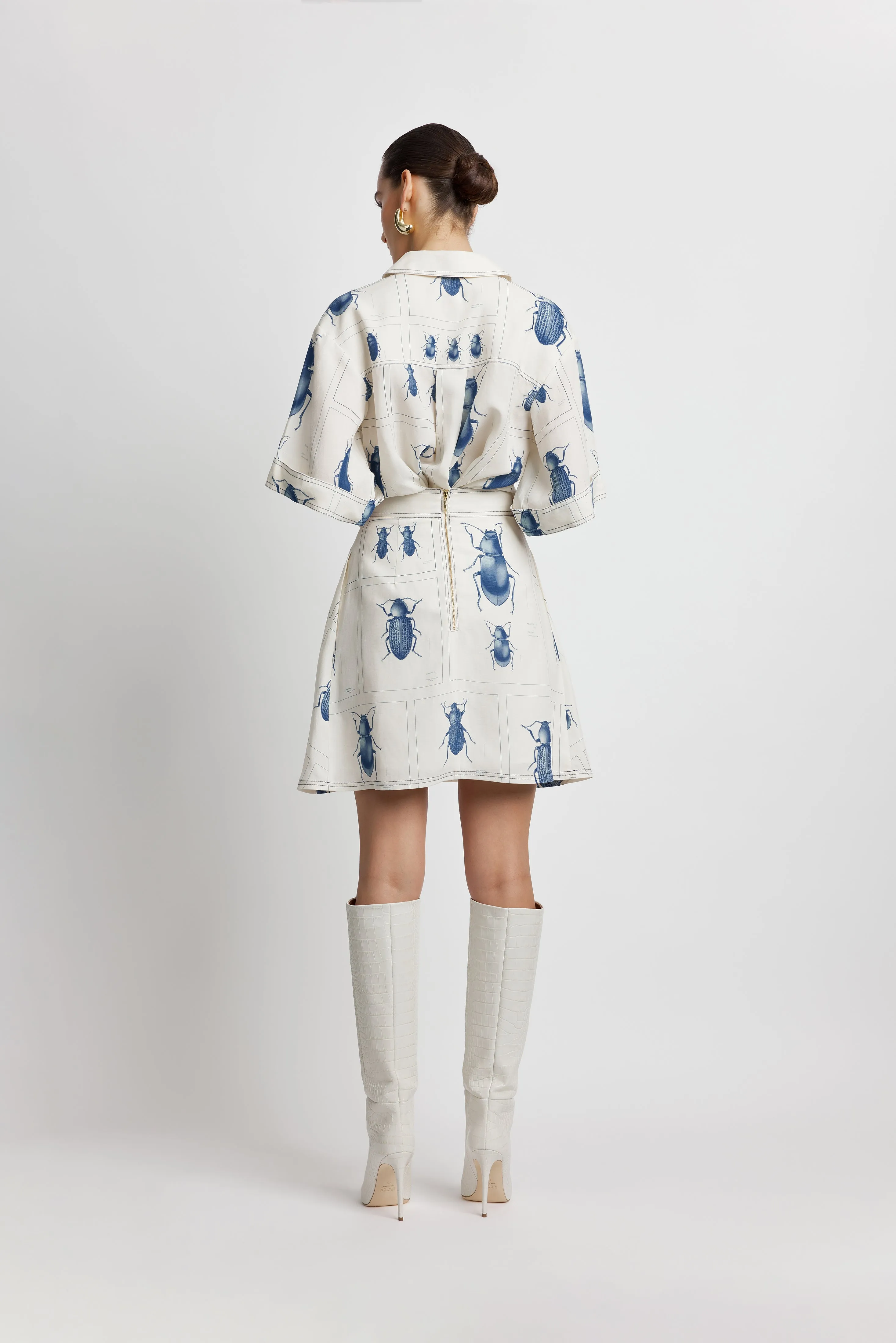 Beetle Utility Skirt - Beetle Print
