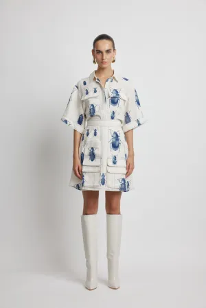 Beetle Utility Skirt - Beetle Print