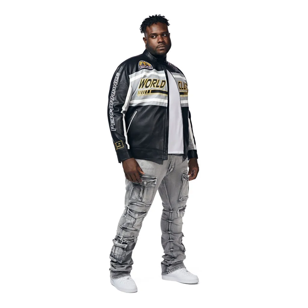 Big And Tall - Stacked Utility Pocket Stacked Jeans - Union Grey