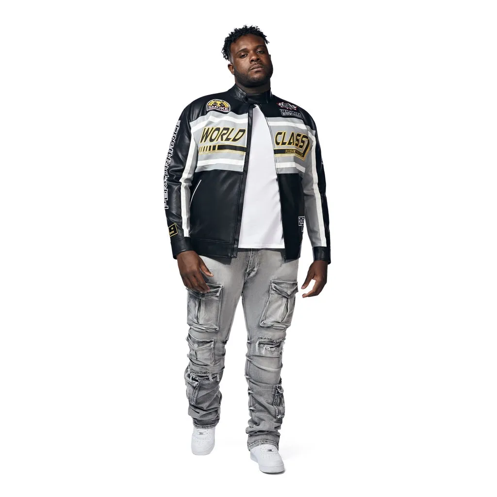 Big And Tall - Stacked Utility Pocket Stacked Jeans - Union Grey