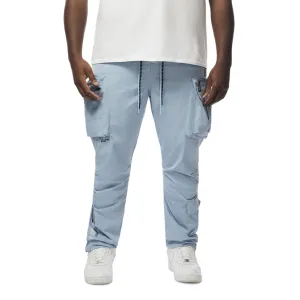 Big and Tall - Utility Windbreaker Pants - Pale Blue