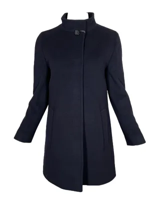 CINZIA ROCCA WOOL/CASHMERE COAT - MIDNIGHT
