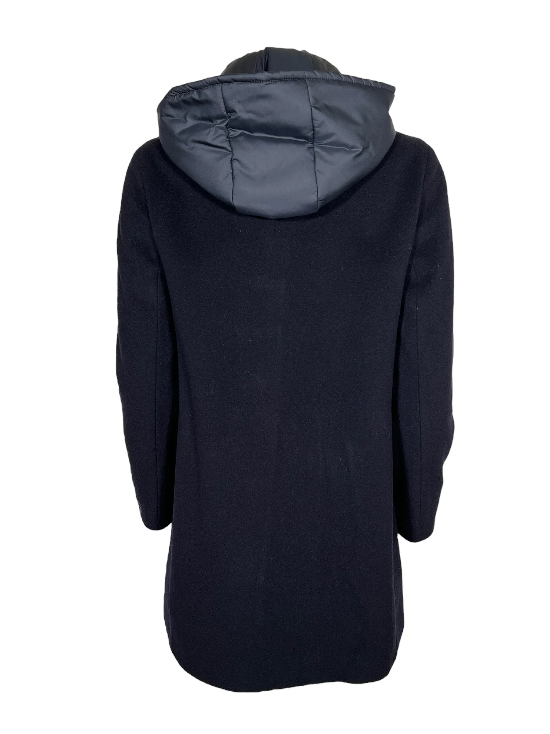 CINZIA ROCCA WOOL/CASHMERE COAT - MIDNIGHT
