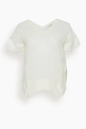 Delicate Statements Pullover in Shaded White