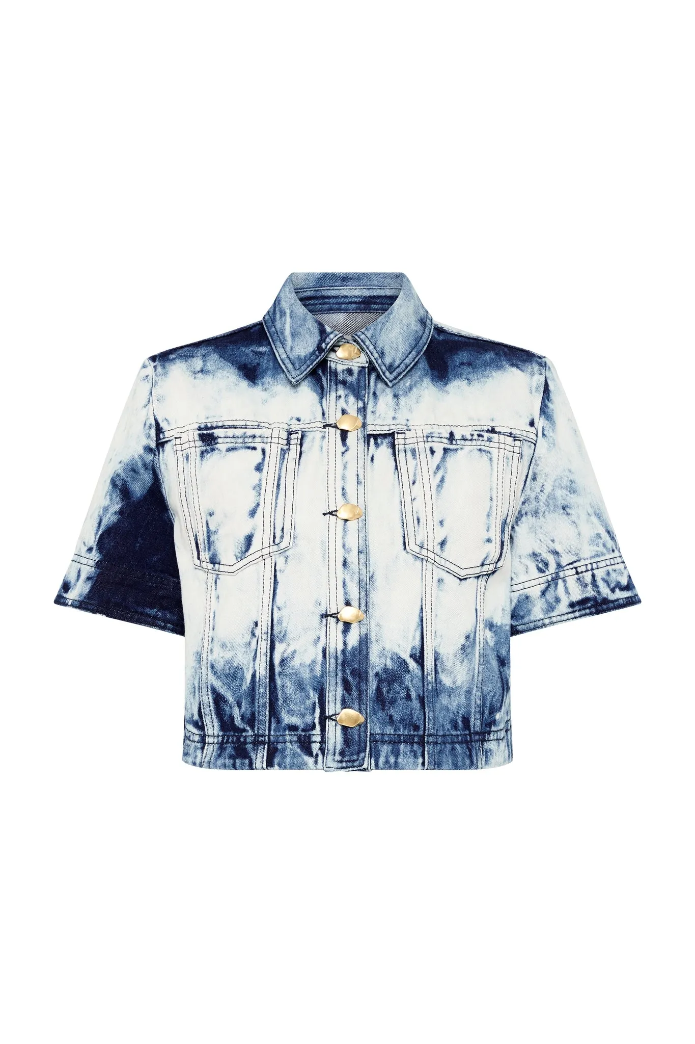 Enigma Denim Cropped Shirt