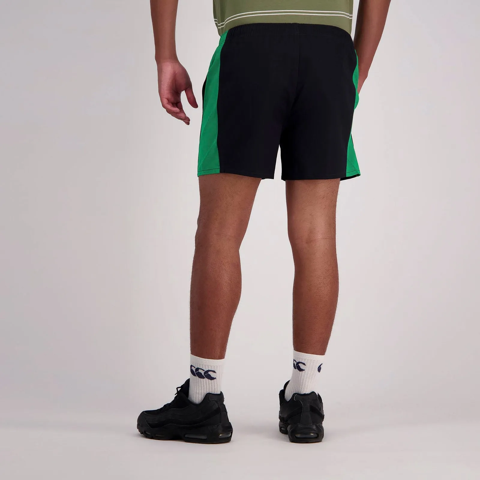 Fundamentals 5in Drill Short - black/green