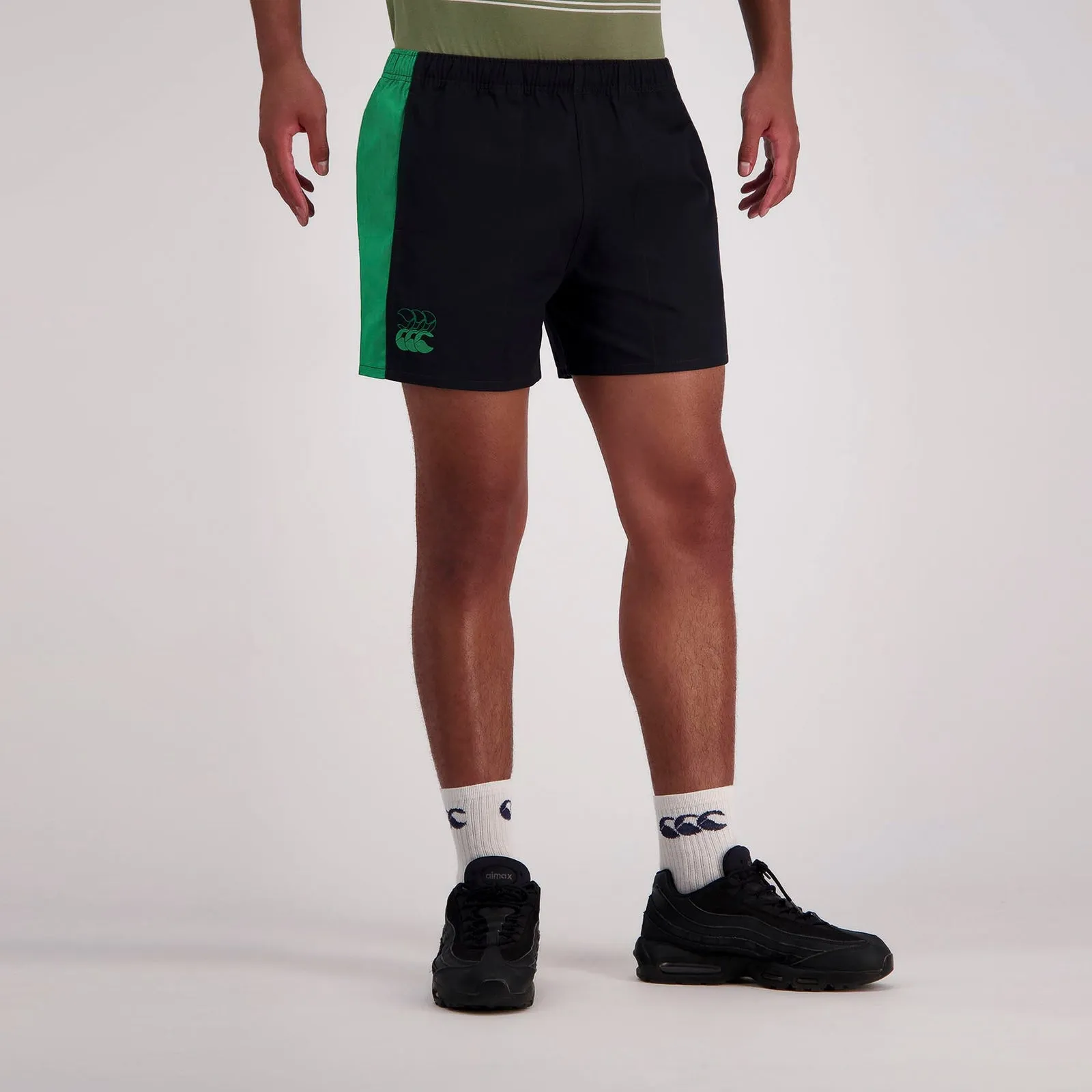 Fundamentals 5in Drill Short - black/green