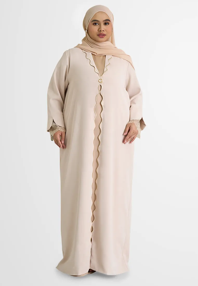Kesuma Embroidery Abaya Style Outerwear