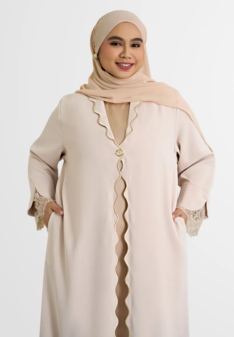 Kesuma Embroidery Abaya Style Outerwear