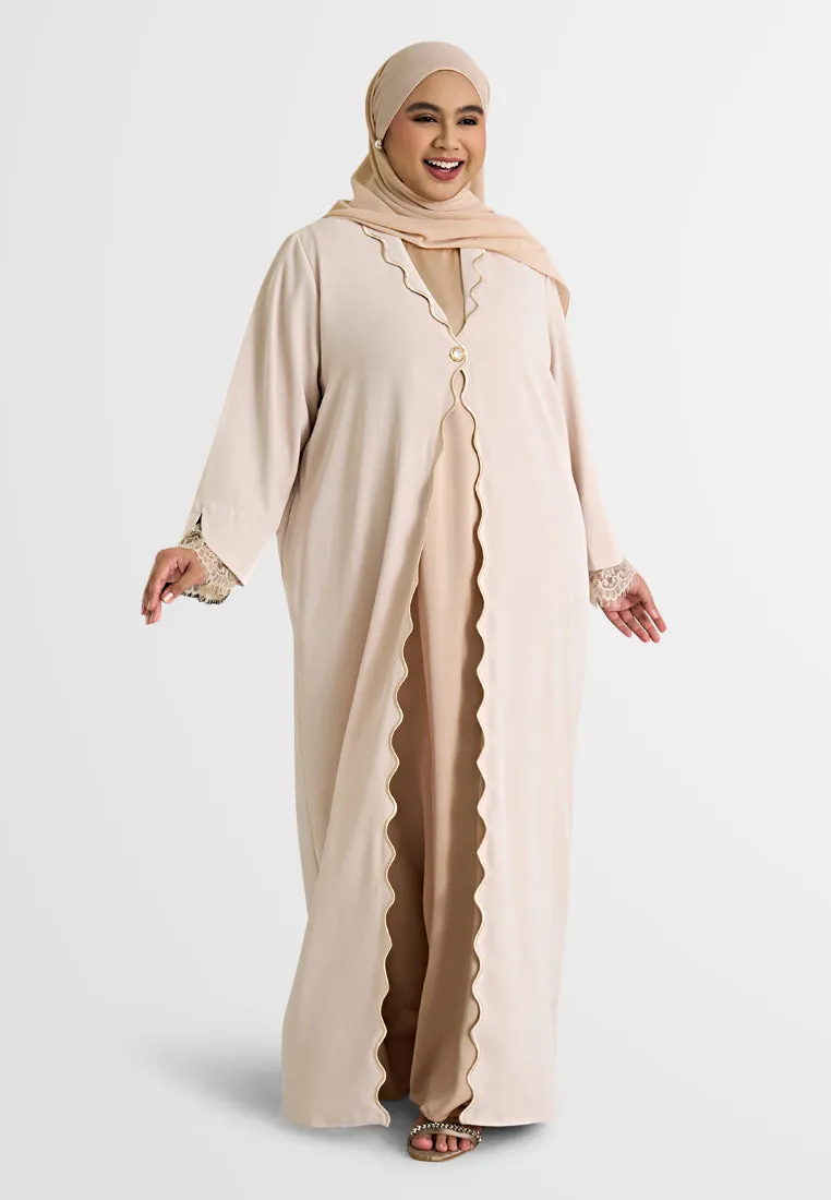 Kesuma Embroidery Abaya Style Outerwear