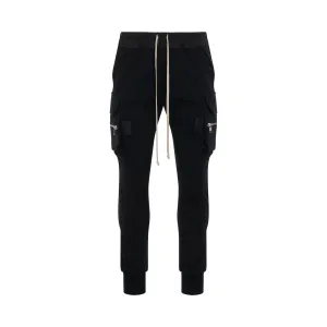 Knit Cargo Pants in Black