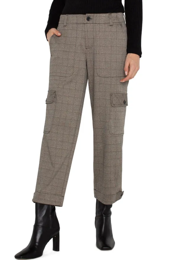 Liverpool Utility Cargo Crop With Tab Hem