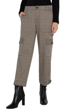 Liverpool Utility Cargo Crop With Tab Hem