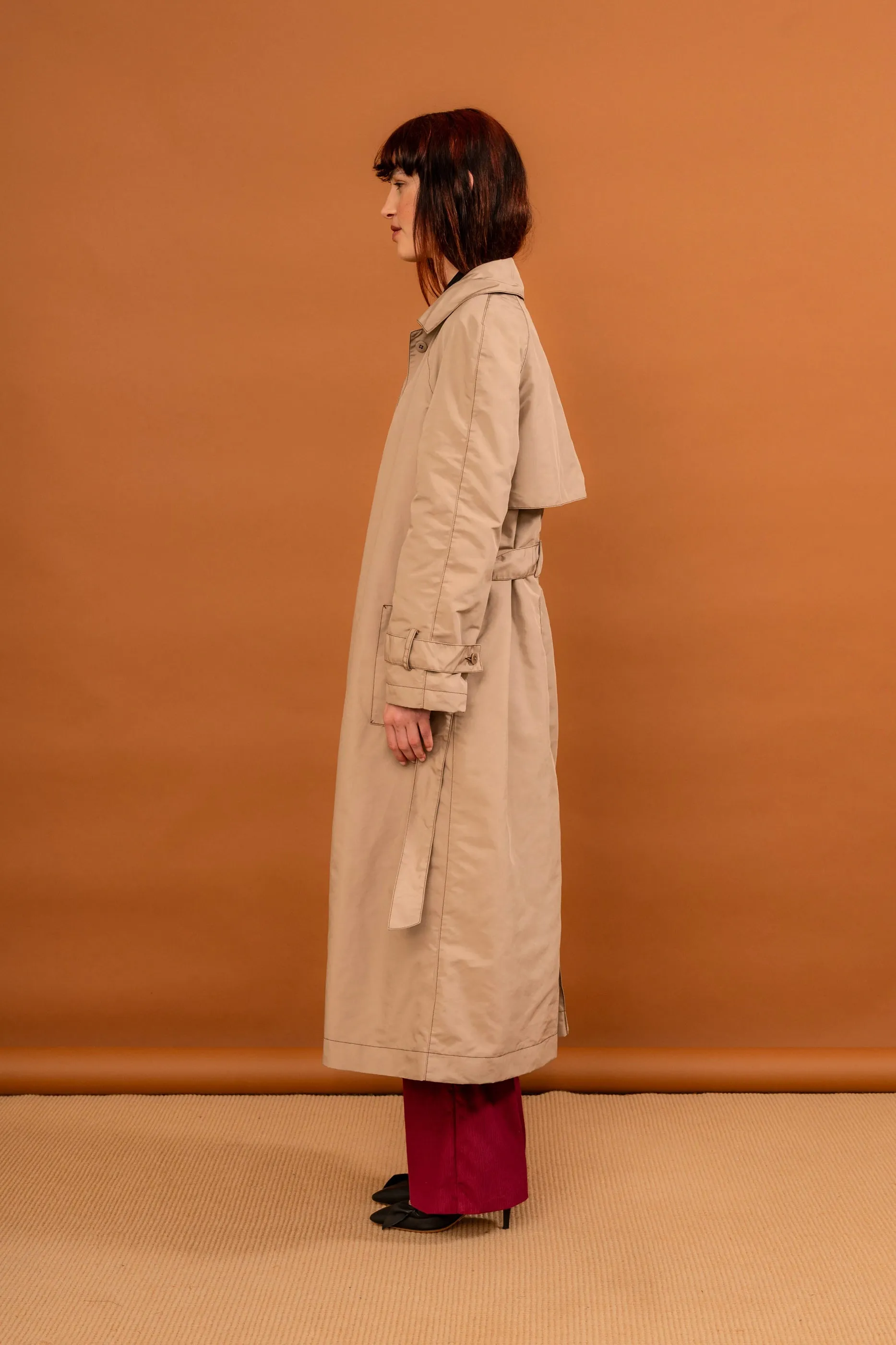 Penny Sage Sunshower Trench // Cappuccino