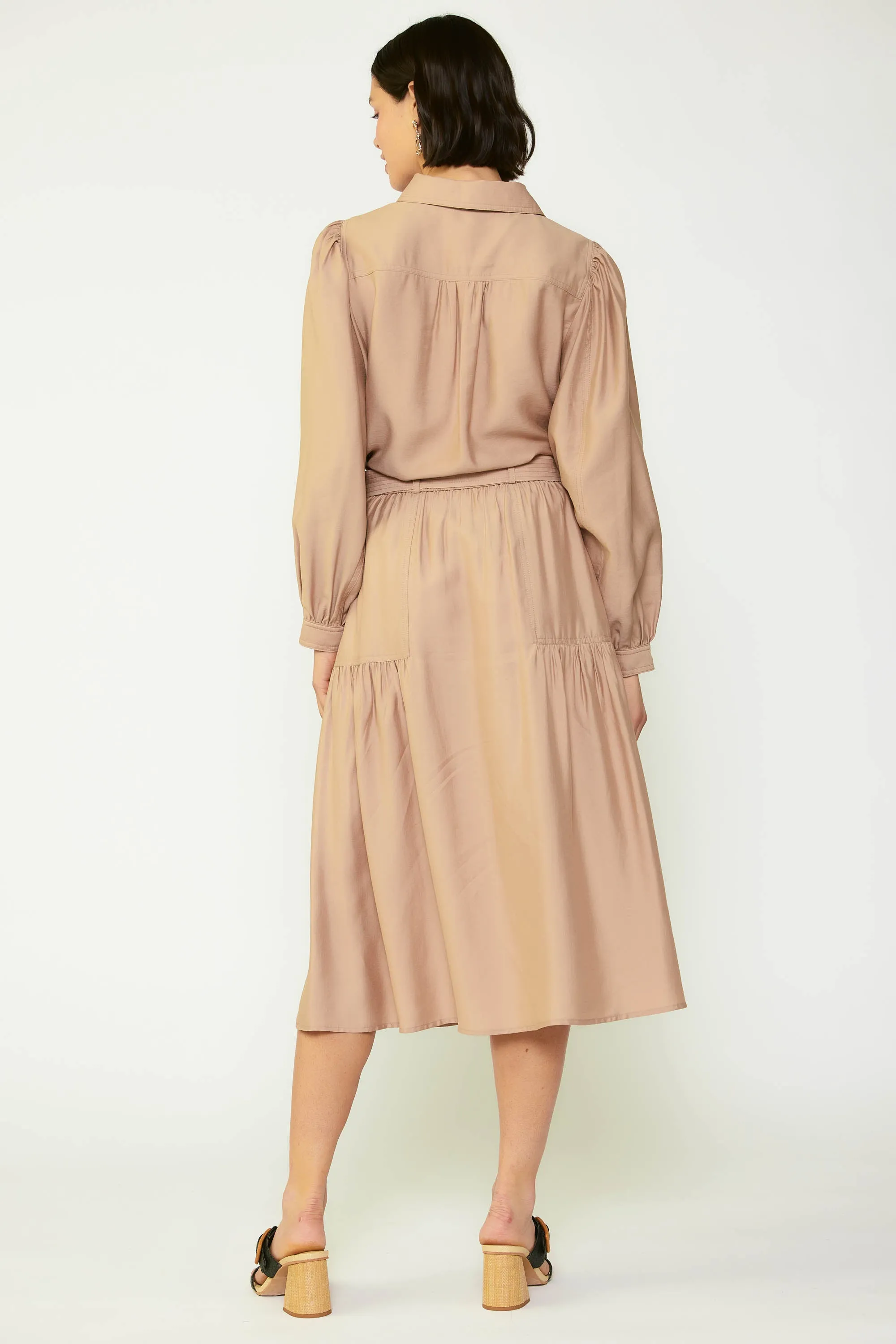 Puffed Sleeve Button Down Shirt
