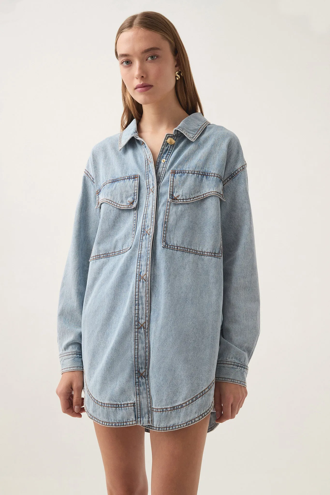 Ray Longline Denim Shirt