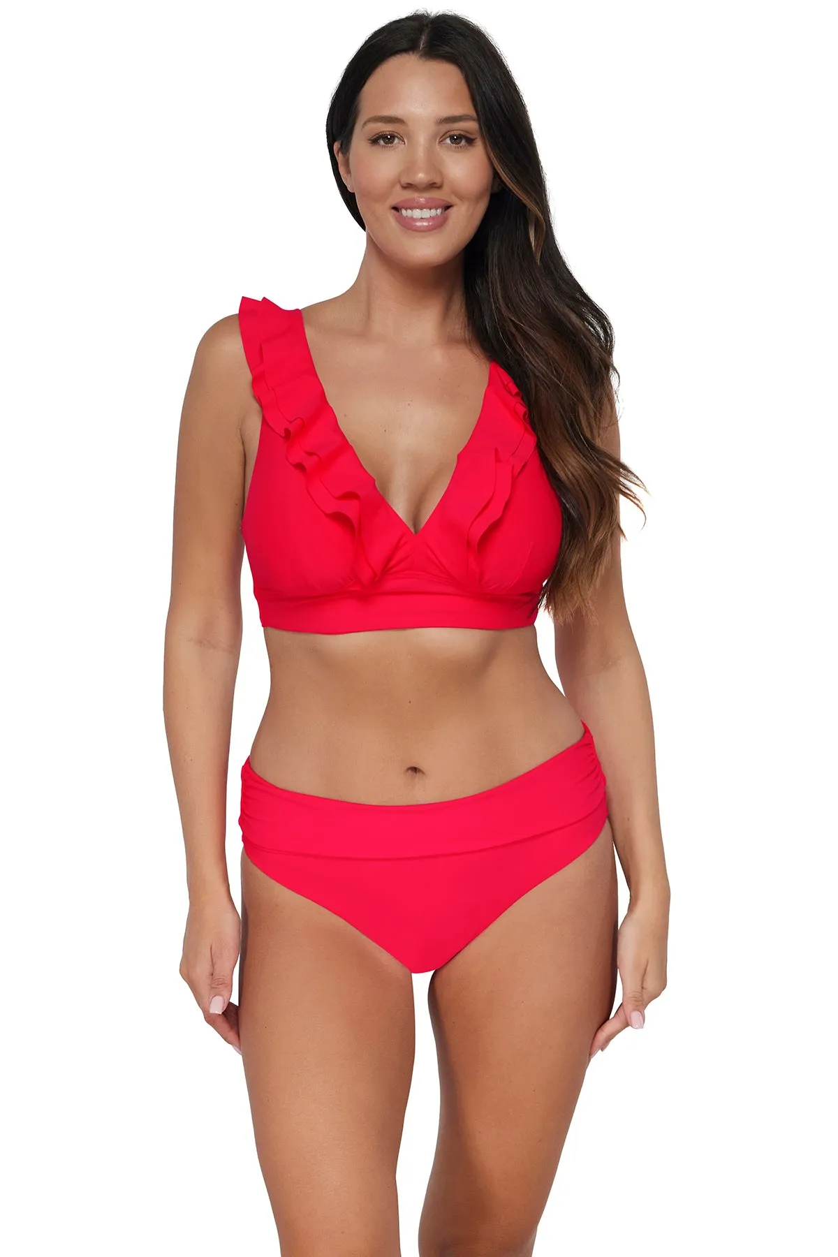 Sunsets Geranium Willa Wireless Top