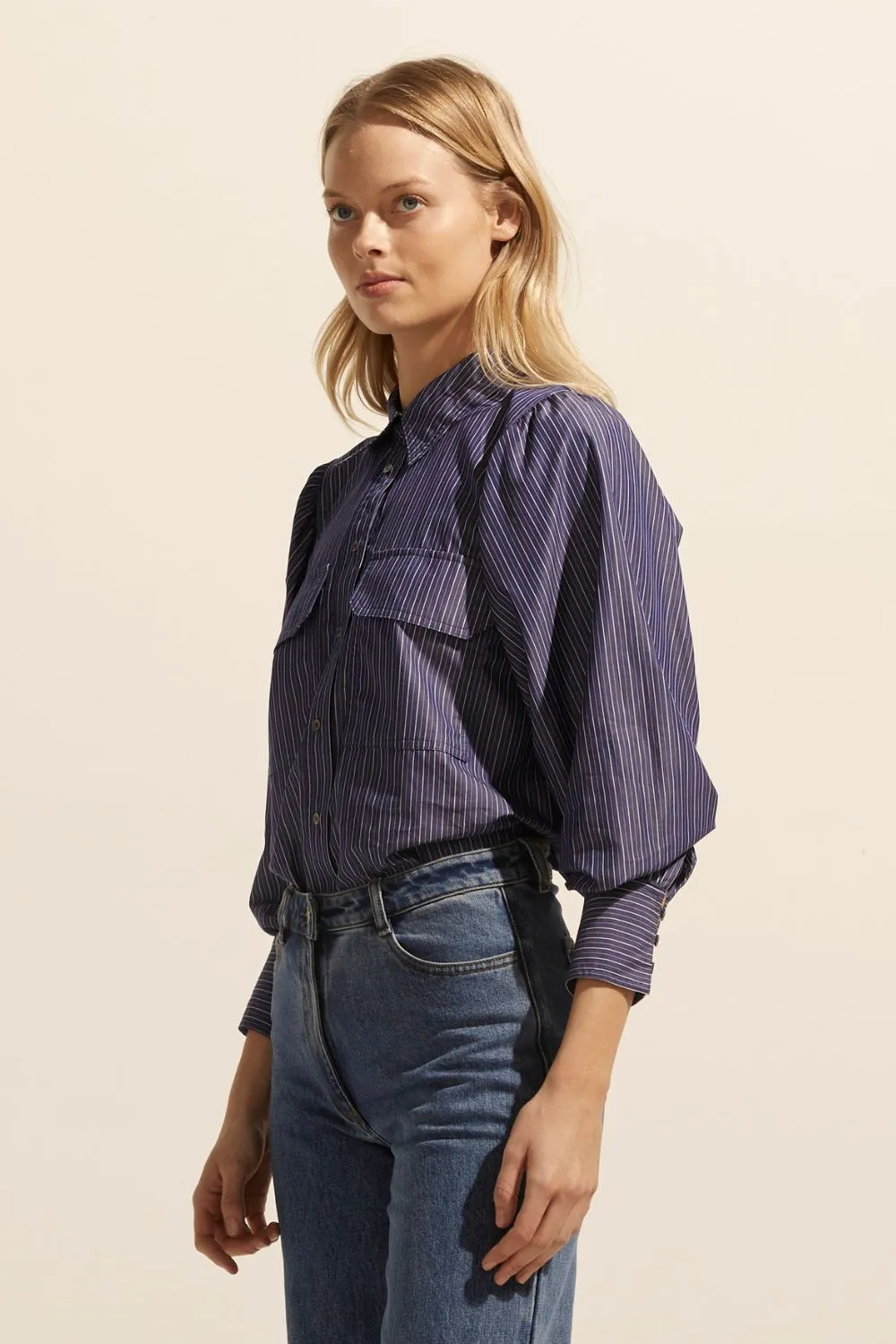 Underpin top - Yale stripe