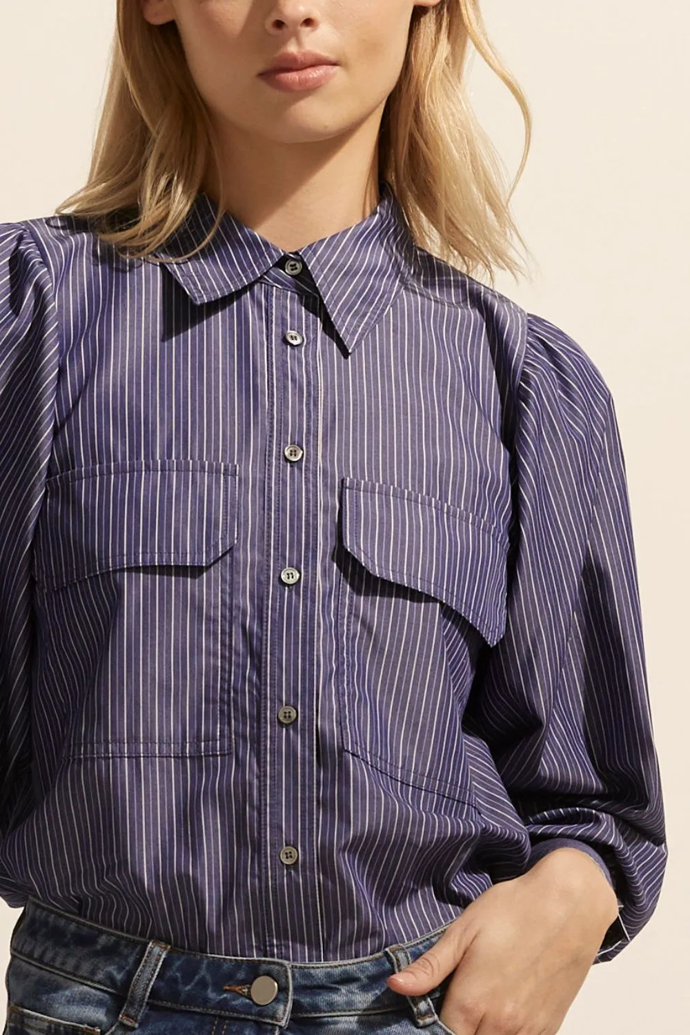 Underpin top - Yale stripe